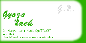 gyozo mack business card